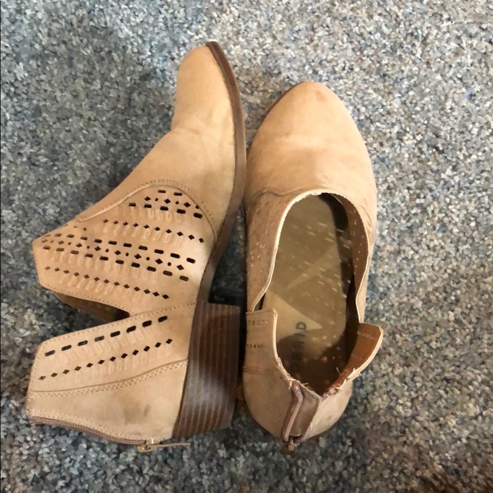 Tan booties